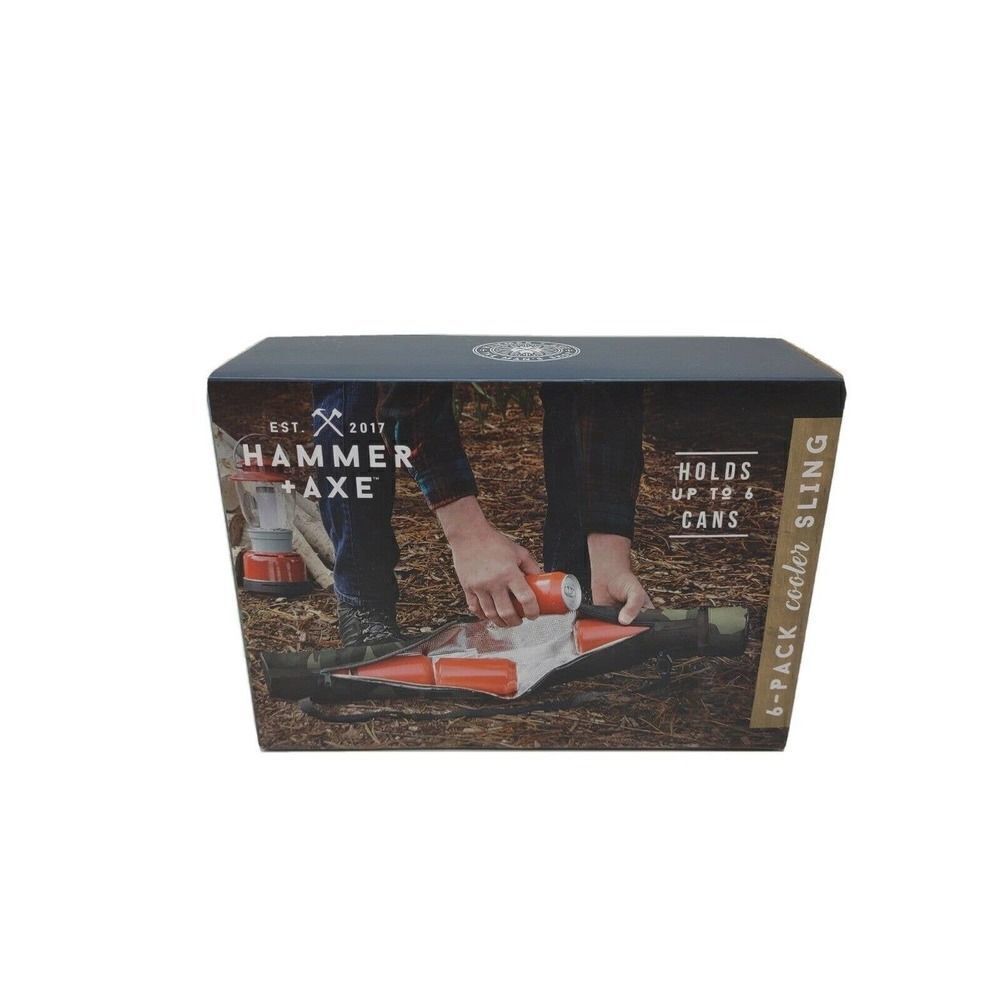 Hammer and Axe 6 pack cooler sling insulated interior camouflage 843479160628